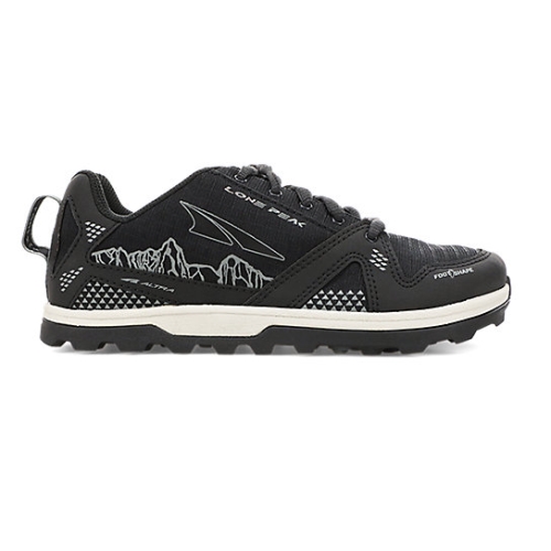 Black Altra LONE PEAK Men's Trail Shoes | RVAWJHF-10