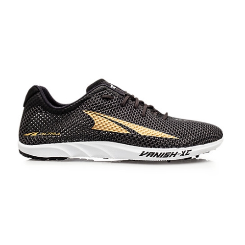 Black / Gold Altra VANISH XC Men's Trail Shoes | TQGZAPU-54