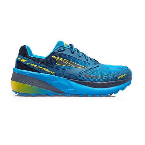 Blue / Yellow Altra OLYMPUS 3.5 Men's Hiking Shoes | XUBHFYG-64