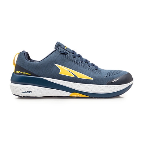 Blue / Yellow Altra PARADIGM 4.5 Men's Running Shoes | MPJIEUW-41