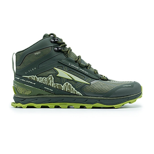 Deep Forest Green Altra LONE PEAK 4 Men's Hiking Shoes | QKYNMRX-46