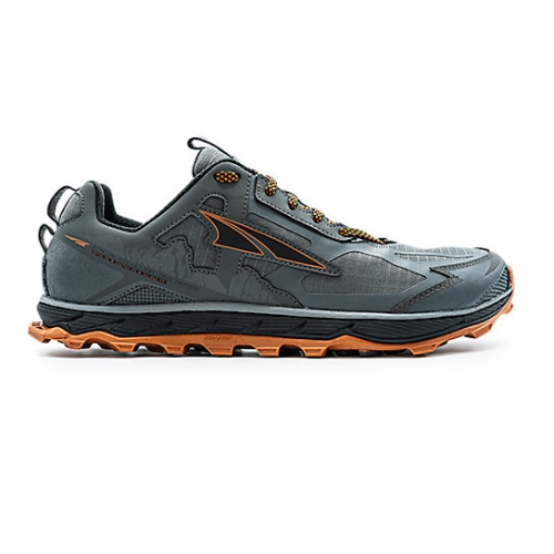 Gray / Orange Altra LONE PEAK 4.5 Men's Trail Shoes | GKSDFTO-62