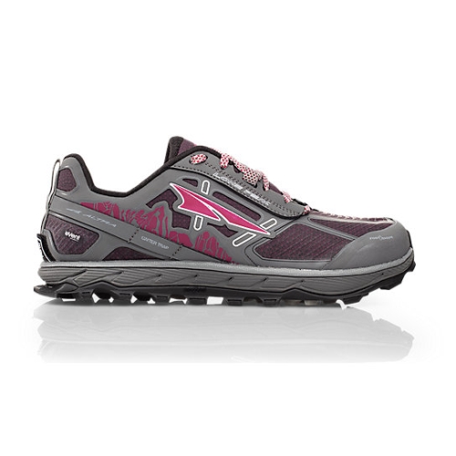 Gray / Purple Altra LONE PEAK 4 Women's Trail Shoes | YKELBPU-15