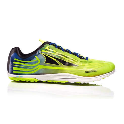 Lime / Blue Altra GOLDEN SPIKE Men's Trail Shoes | QAZJSPO-39