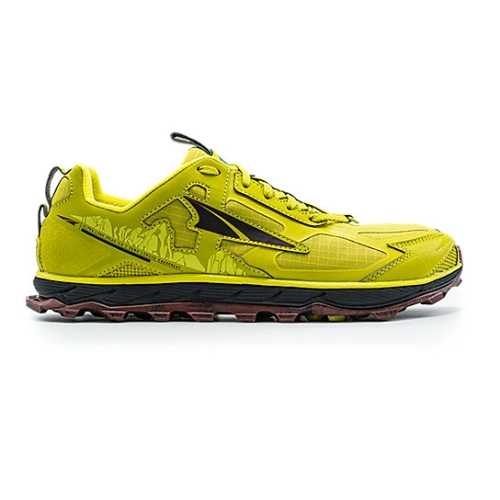 Lime / Red Altra LONE PEAK 4.5 Men's Hiking Shoes | SZWCGVK-81