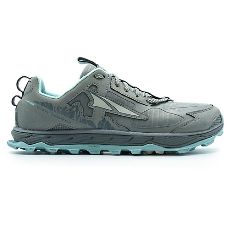 Natural Grey / Light Turquoise Altra LONE PEAK 4.5 Women's Hiking Shoes | IOTBCXK-35