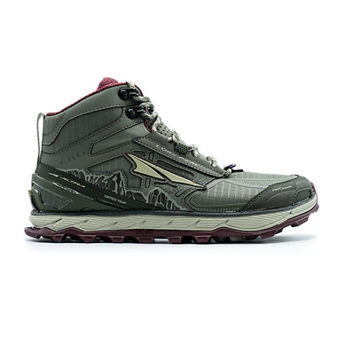 Olive / Dark Port Altra LONE PEAK 4 Women's Hiking Shoes | SIOMNGD-35