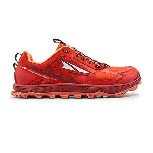 Poppy Red Altra LONE PEAK 4.5 Women's Hiking Shoes | ADNERCY-60