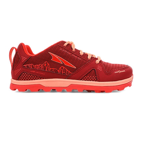 Poppy Red Altra LONE PEAK Men's Trail Shoes | OXVYKNG-51